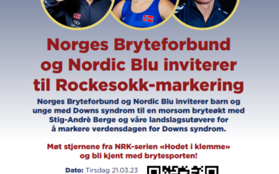 Norges Bryteforbund og Nordic Blu inviterer til Rockesokk-markering 21.3.23